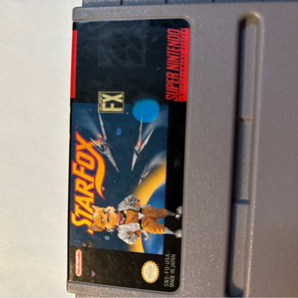 Super Nintendo Star Fox Game Cartridge Tested Working - Picture 3 of 6
